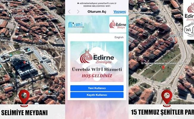 EDİRNE BELEDİYESİNİN SAĞLADIĞI ÜCRETSİZ Wİ-Fİ HİZMETİ DEVAM EDİYOR!