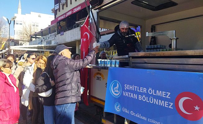 ÜLKÜ OCAKLARI'NDAN ŞEHİTLERİN HAYRINA LOKMA