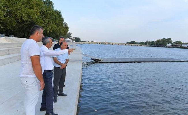 SEZER, KÜREK PARKURUNDA İNCELEME YAPTI