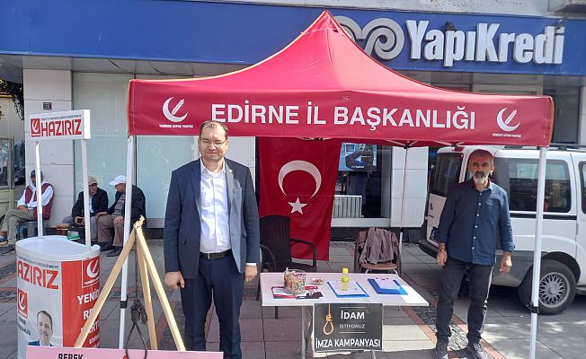 YRP'DEN İDAM YASASI İÇİN İMZA KAMPANYASI