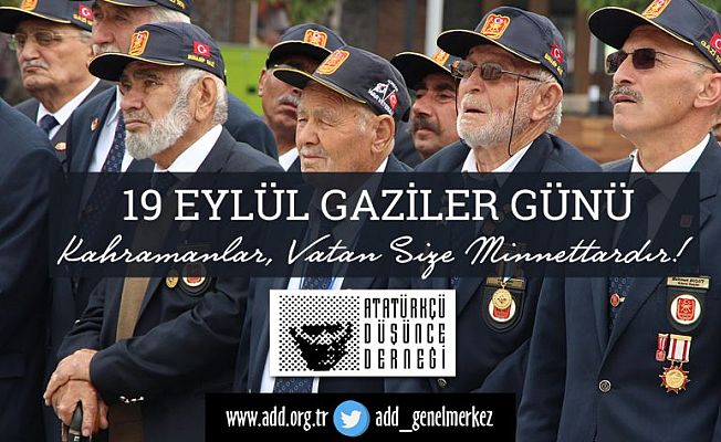 ADD, GAZİLERİN GÜNÜNÜ KUTLADI