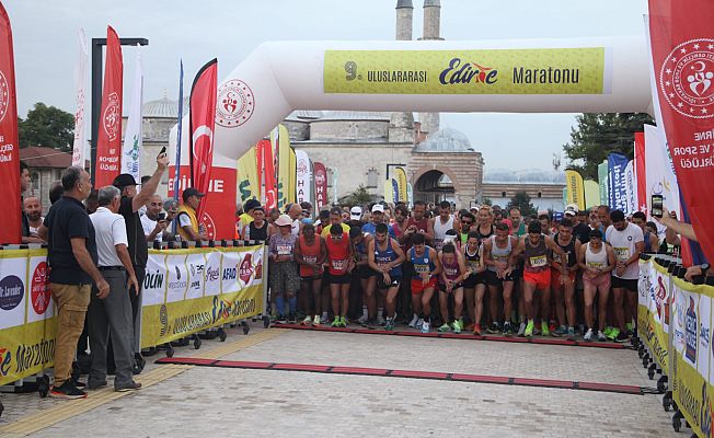 9. ULUSLARARASI EDİRNE MARATONU KOŞULDU