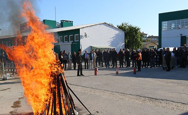 DSİ'DEN YANGIN TATBİKATI