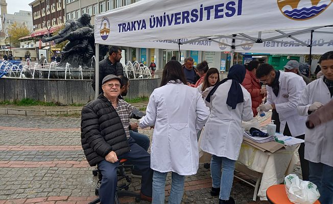 SARAÇLAR CADDESİ’NDE DİYABET HAFTASI SAĞLIK TARAMASI