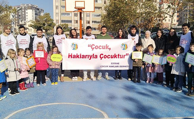 ÇOCUK HAKLARINA DİKKAT ÇEKTİLER