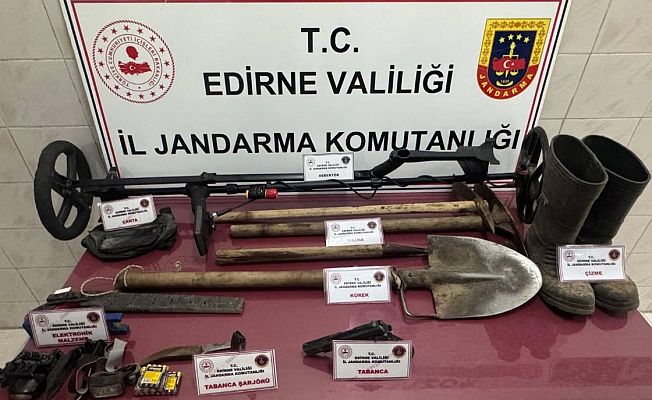 KAÇAK KAZI OPERASYONU: 2 KİŞİ SUÇÜSTÜ YAKALANDI