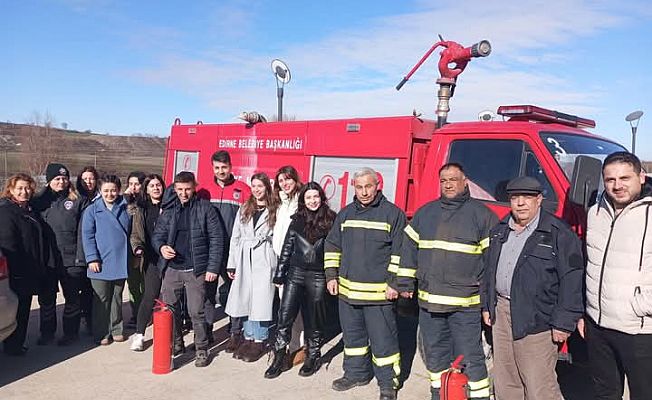 LALAPAŞA DEVLET HASTANESİ’NDE YANGIN EĞİTİMİ